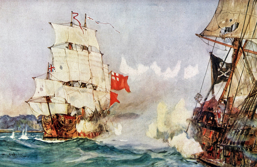 Battle of Cape Lopez | Charles Edward Dixon | 20 Century