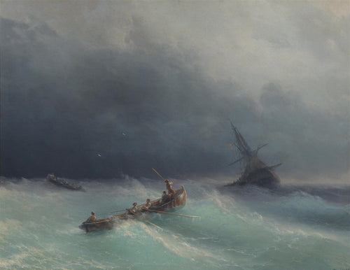 Tempête en mer | Ivan Aïvazovski | 1873