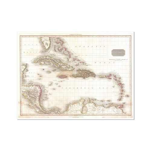 Indias Occidentales, Antillas y Mar Caribe | John Pinkerton | 1818