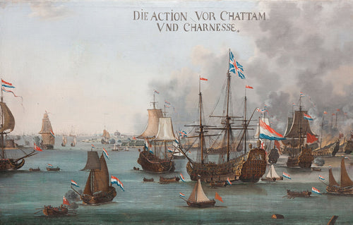 La bataille de Chatham | Willem van der Stoop | 1667