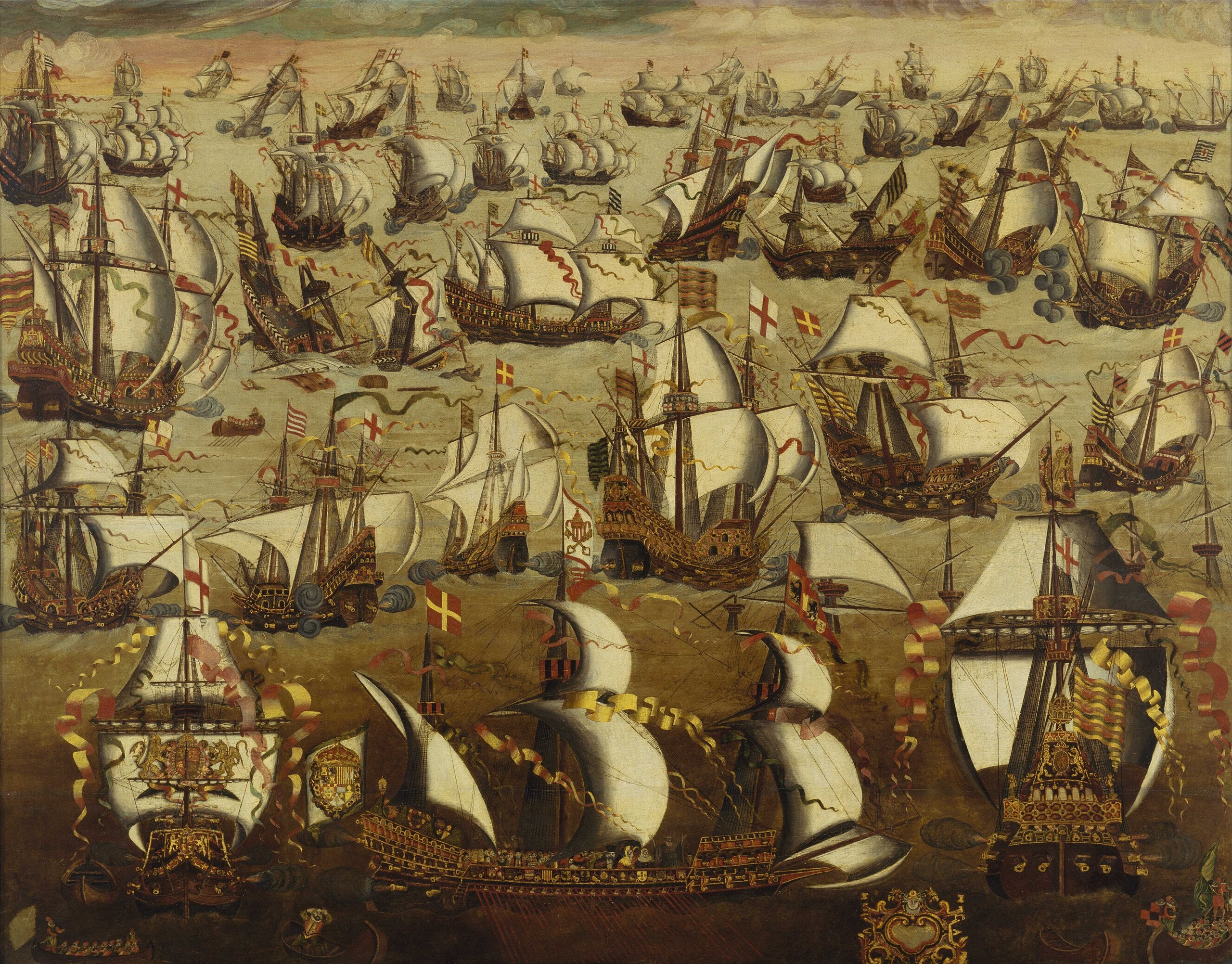 English Ships and the Spanish Armada Buy Maritime Prints Online