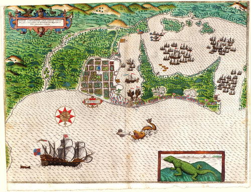 Sir Francis Drake en Cartagena | Baptista Boácio | 1589