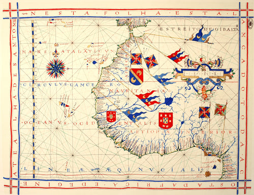 Carta náutica portuguesa | Fernão Vaz Dourado | 1571