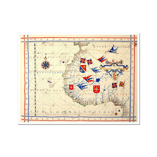 Carta náutica portuguesa | Fernão Vaz Dourado | 1571