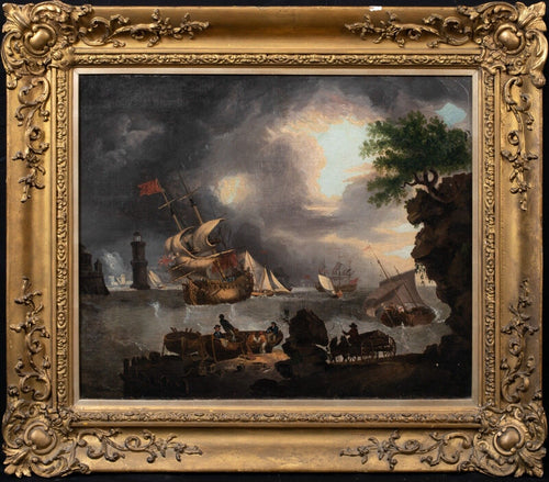 Marine royale britannique dans une pêcherie | Richard Wright de Liverpool | XVIIIe siècle