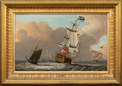 Escadron de la Royal Navy britannique | Francis Swaine | XVIIIe siècle