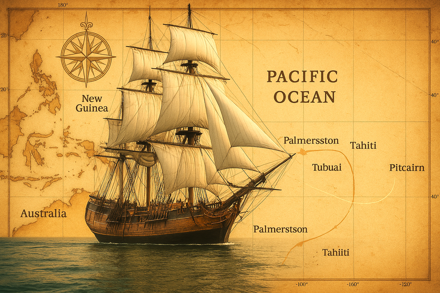 The Mutiny on the Bounty, 1789: A Voyage from Scientific Mission to Seafaring Rebellion
