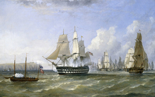 HMS Warrior Protecting a Convoy | 	William Adolphus Knell  | 19th Century