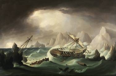 Shipwreck off a Rocky Coast | Thomas Buttersworth | 1810