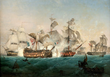 The ship Vengeur du PeupleAmbroise Louis Garneray (1783–1857)