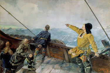 Leif Erikson discovering America | Christian Krohg | 1893