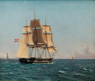 Corvette Najaden under Sail | Christoffer Wilhelm Eckersberg | 19th Century