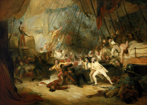 Nelson Boarding The San Josef | George Jones | 1829.
