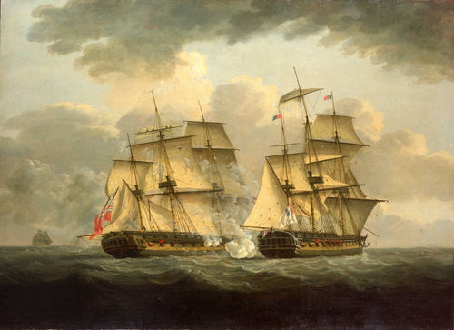 Action between HMS Venus and the Semillante | Thomas Elliott | 1800