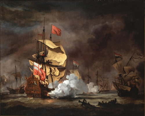 Battle of the Texel | Willem van de Velde the Younger  | 17th Century