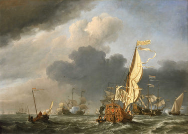 State Yacht with Dutch Ships | Willem van de Velde the Younger | 1673