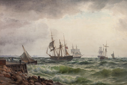 Ships Near the Coast  | Carl Neumann | 1867