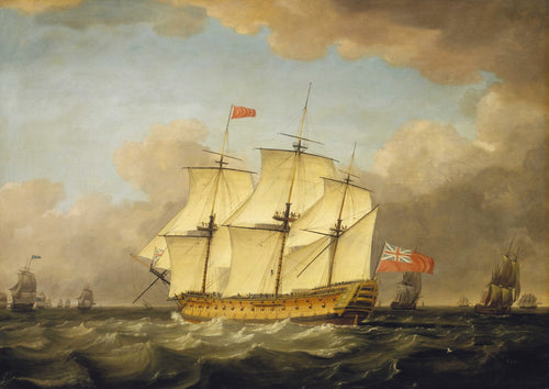 The 'Victory' Leaving the Channel | Monamy Swaine | 1795