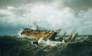 Shipwreck off Nantucket | William Bradford | 1861