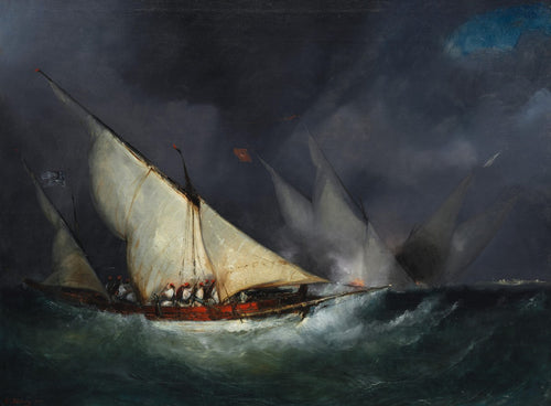 Greek Pirates Attacking a Turkish Vessel | 1820