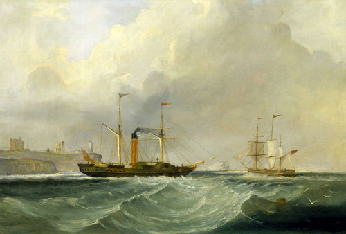 Paddle Steamer off the Tyne | G.W. Butland | 1850
