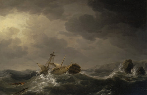 Ship Wrecked on a Rocky Coast | Charles Brooking | 1750