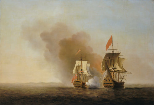 The Capture of the 'Nuestra Señora de Cavadonga' |  Samuel Scott | 1743