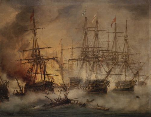 The Battle of Navarino | Thomas Luny  | 1828