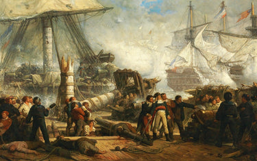 Lord Nelson at the Battle of Trafalgar | Hendrik Frans Schaefels | 1878