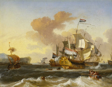 Dutch Flagship and Other Vessels | Hendrik Rietschoof | 1700