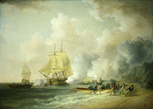 The Capture of Fort Louis, Martinique | William Anderson | 1795
