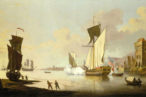 Royal Yacht Near The Shore | Francis Swaine | 1768