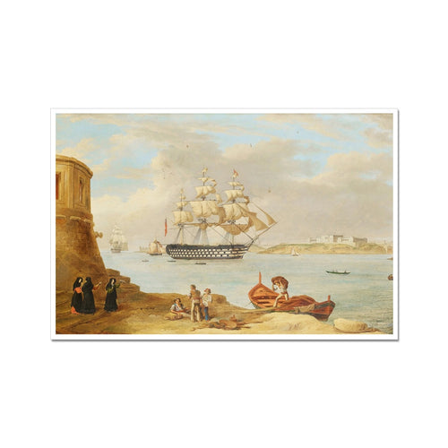 HMS Britannia entering the Grand Harbour | Anton Schranz | 1820