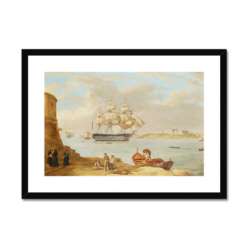 HMS Britannia entering the Grand Harbour | Anton Schranz | 1820