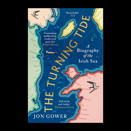 The Turning Tide by Jon Gower – original cover on a black background