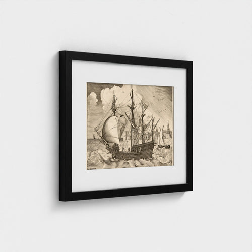Armed Four-Master Putting Out to Sea | Frans Huys after Pieter Bruegel the Elder | 16th Century