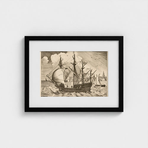 Armed Four-Master Putting Out to Sea | Frans Huys after Pieter Bruegel the Elder | 16th Century