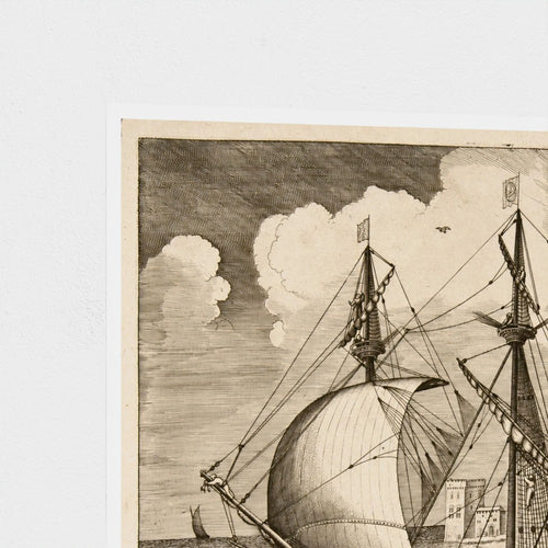 Armed Four-Master Putting Out to Sea | Frans Huys after Pieter Bruegel the Elder | 16th Century
