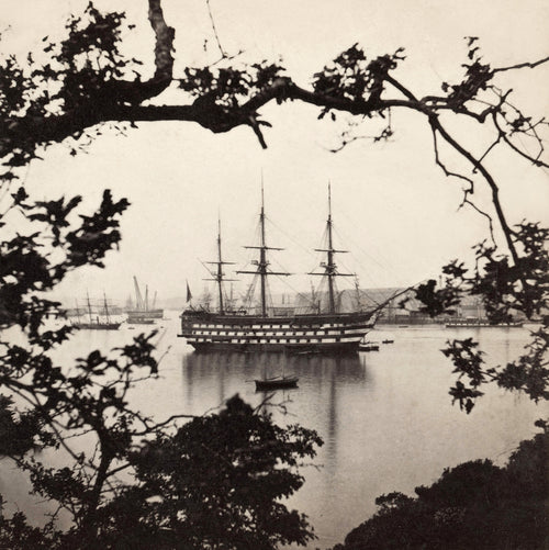 HMS Impregnable at Devonport | G.W. Wilson | 1861