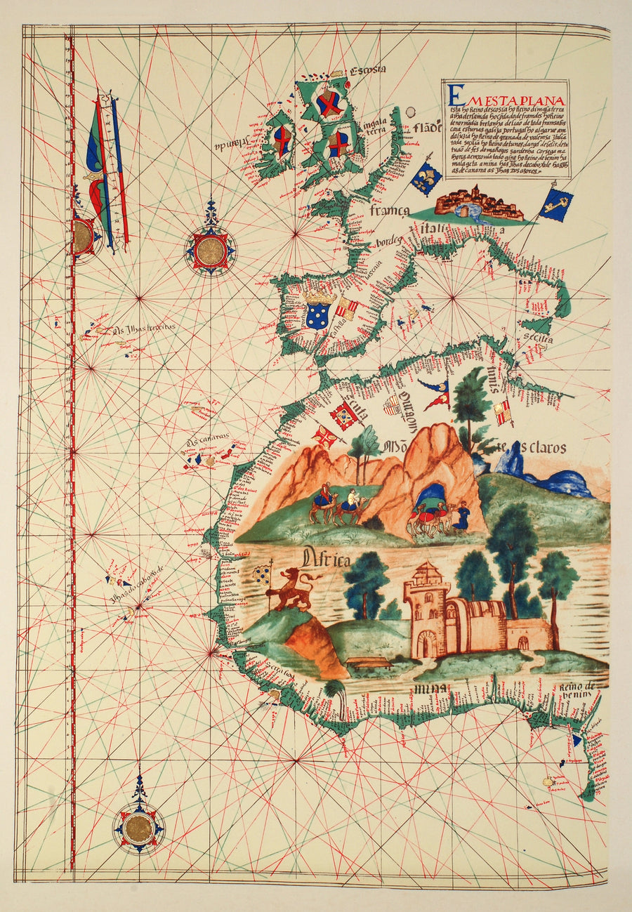 Portuguese Nautical Chart | Lázaro Luís | 1563