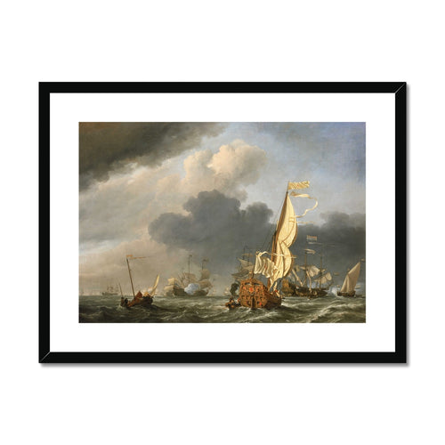 State Yacht with Dutch Ships | Willem van de Velde the Younger | 1673