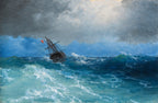 Gathering Storm by Ivan Aivazovsky — complete painting