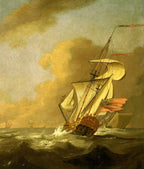 Ketch Rigged Royal Yacht | Johann van der Hagen | 1710