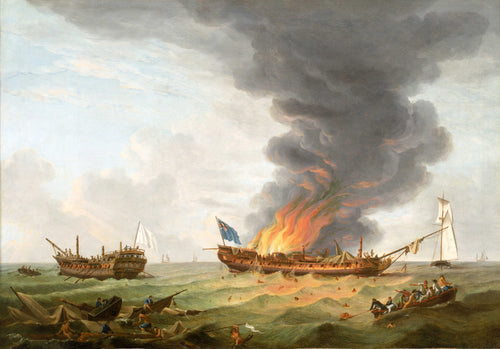 The 'Quebec' and 'Surveillante' in Action | Robert Dodd | 1781