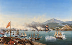The Battle of Navarino by Ambroise Louis Garneray — complete painting
