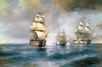 Brig "Mercury" Attacked by Two Turkish Ships | Ivan Aivazovsky | 1892