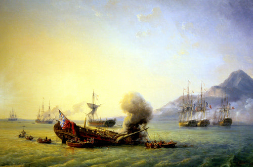 Battle of Grand Port | Pierre Julien Gilbert | 19th Century