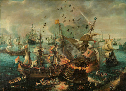 Battle of Gibraltar 1607 | Cornelis Claesz van Wieringen | 1621