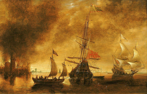 Daybreak after Spanish Bombardment | Andries van Eertvelt | 1628