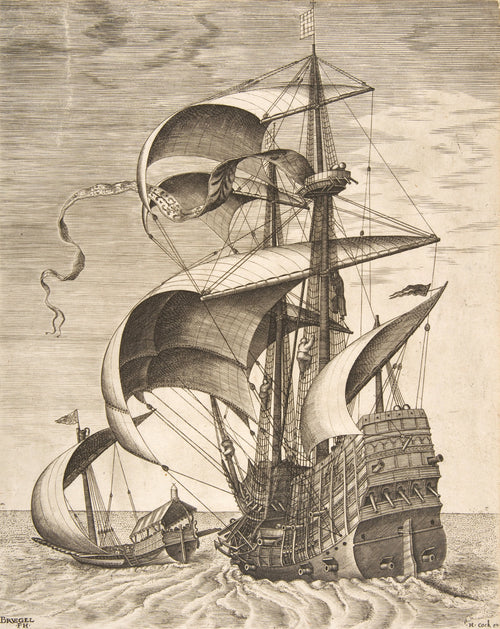 Three-Master on the Open Sea | Pieter Brueghel the Elder | 1565